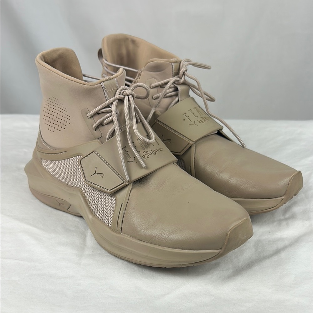PUMA Fenty The Trainer Hi by Rihanna Beige Womens Size 6.5
